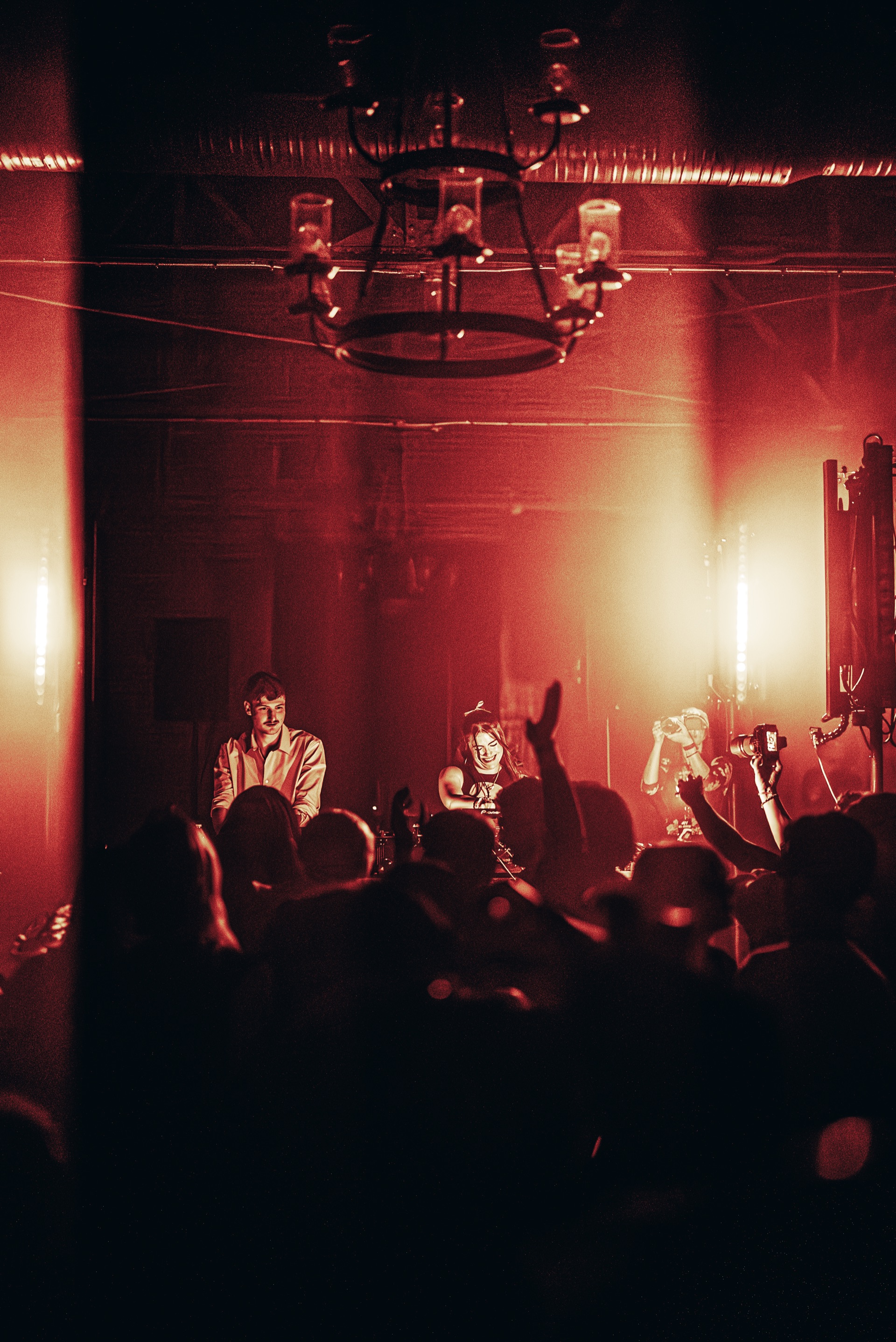 Red chandelier venue