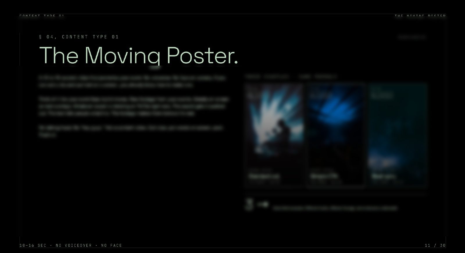 Manual page: The moving poster
