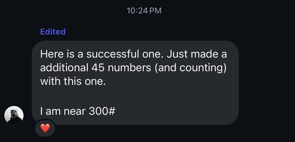 Just made an additional 45 numbers (and counting) with this one. I am near 300.