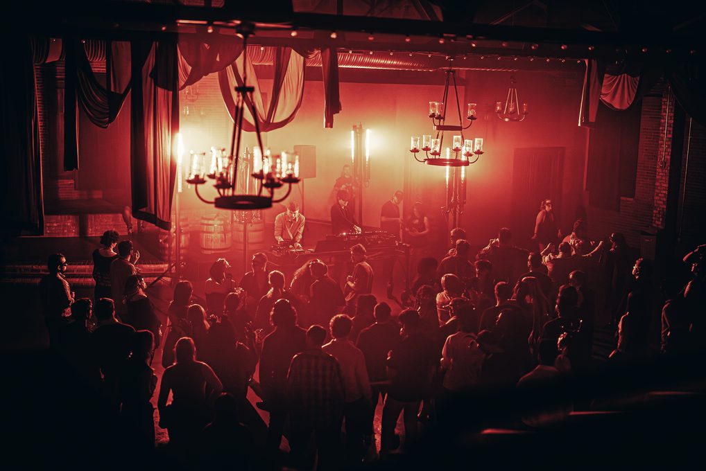 Club 411 crowd — the masquerave